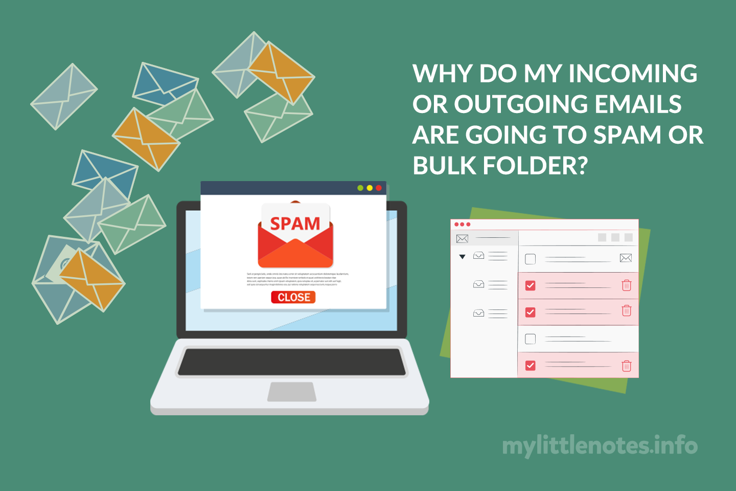 Why do my incoming or outgoing emails are going to spam or bulk folder?